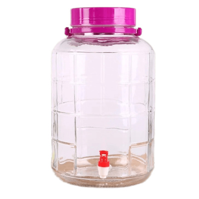 Бутыль "Лимонадница"  5л с пластик. краником + пластик.крышка + ручка1/8