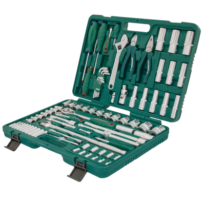 Набор торц.головок 1/4" DR 4-13 мм и 1/2" DR 8-32 мм, отверток и угл.ключей 1,5-10мм, 83 предм