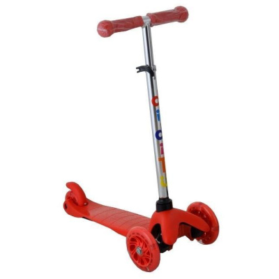 Самокат трехколесный для детей, материал-металл/пластик BIBITU JAY SKL-06L красный