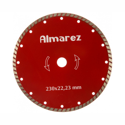 Диск отрезной алмазный 230х22,23мм "Almarez" Турбо 301230