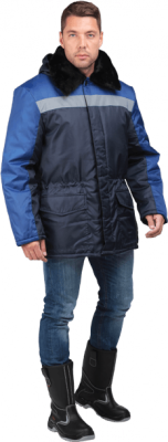 Куртка РЕГИОН утеплённая, т/синий-василёк(104-108, 182-188)