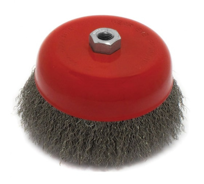 Щетка металлическая чашечная жесткая проволока 65мм*14мм 