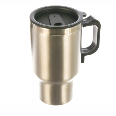 Автокружка "СЛЕДОПЫТ" с подогревом от прикуривателя, металл. колба