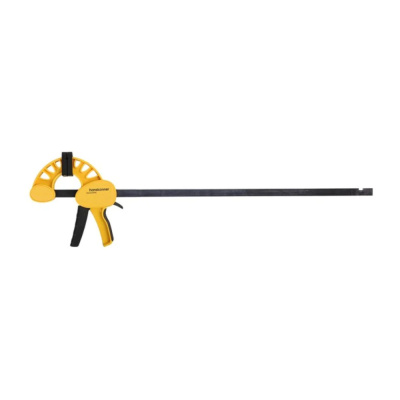 Струбцина HK1078-08-60 быстроз., 600мм, резиновые накладки, 180-200кгс,сжим-разжим, hanskonner