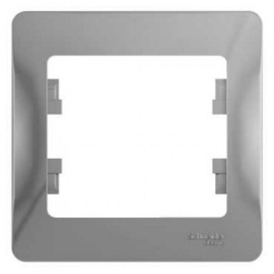 Рамка 1 пост алюминий GLOSSA 