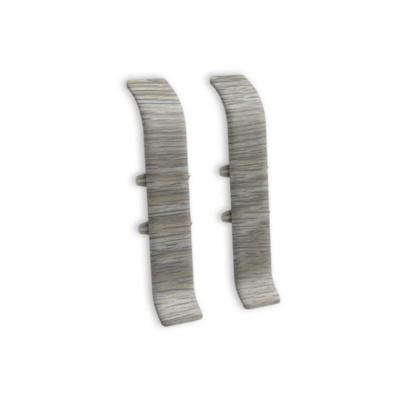 Угол для плинтуса К-П70 "Идеал Классик" Ясень серый / 253 соединительный