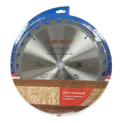 Диск пильный BELMASH 315x3,4/2,2x32/30, 24T