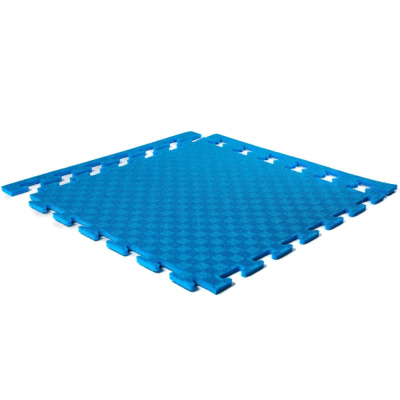 Маты - пазлы для фитнесса и тренажеров, 1 элемент СИНИЙ