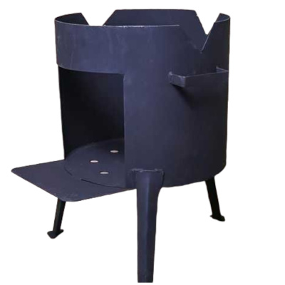 Печь без дымохода под узбекский казан 10-12литров