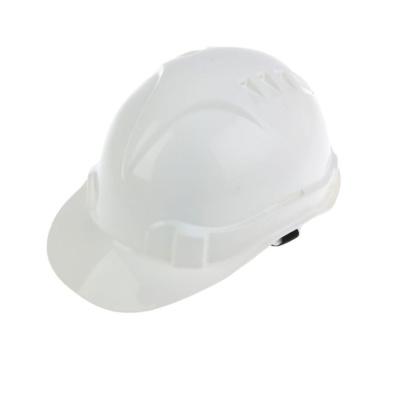 Каска защитная из ударопрочной пластмассы, белая//СИБРТЕХ/Россия