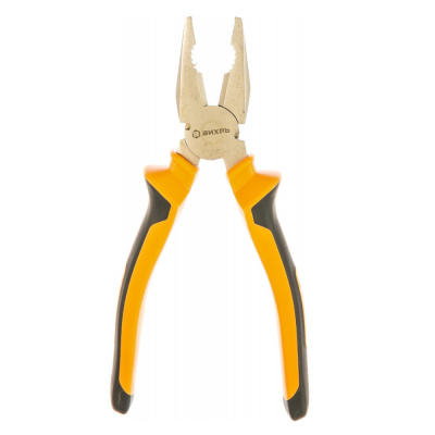 Плоскогубцы (пассатижи),200мм.,никелированные,двухкомпонентные рукоятки Вихрь 73/6/3/8