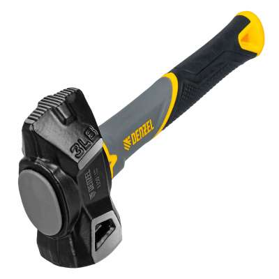 Кувалда с клиновидным бойком 1,35 кг, фибергласовая рукоятка c TPR // Denzel