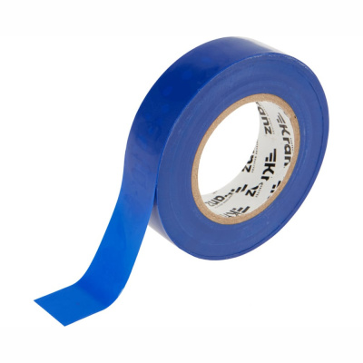 Изолента ПВХ 0,13х19 мм, 25 м, синяя (5 шт/уп) KRANZ