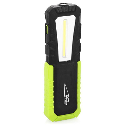 Фонарь ЯРКИЙ ЛУЧ OPTIMUS ACCU v.2maxi многофункц., СОВ, 420лм, 3 режима магнит/крюк, Li-lon 4400