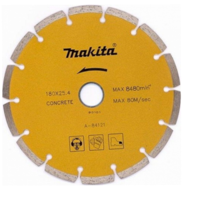 Диск алмазный сегментный,ф180х25,4мм,д\сухого реза,мах-6600об\м А-84121 Makita