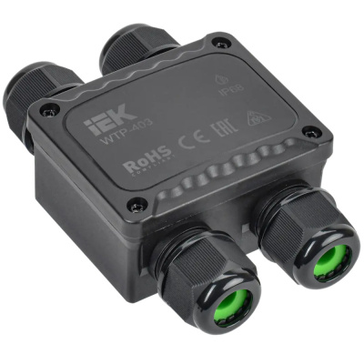Коробка распред. герметичная WTP-403 4 ввода IP68