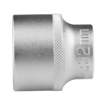 Головка торцевая, 32 мм, 12-гранная, CrV, 1/2", хромированная// Stels