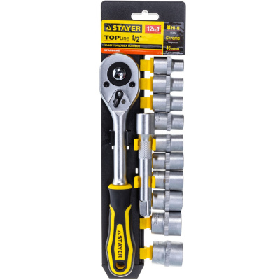 Набор торцовых головок 12 предм. STAYER RSS 12L 