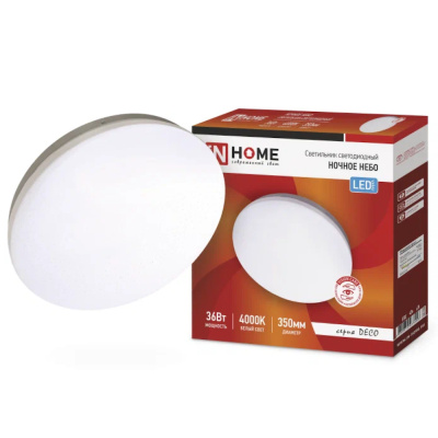 Светильник декоративный ASD/InHome 36W(2340lm) 4000K 4K 350x55 IP40 DECO НОЧНОЕ НЕБО 3556