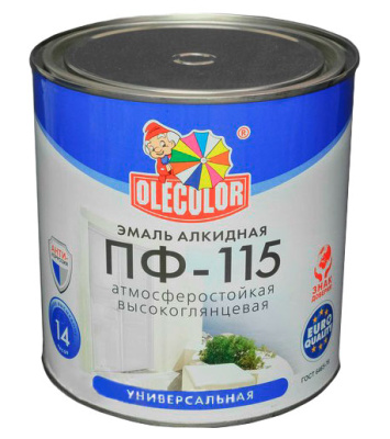 Эмаль ПФ-115 вишневая алк. (0,8кг) OLECOLOR