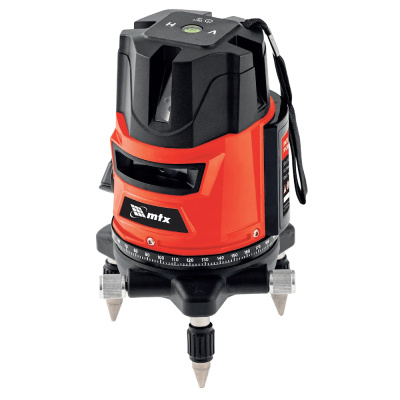 Уровень лазерный CRL-30R, 30 м, красный луч, батарейки, резьба 5/8"// MTX