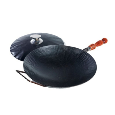 Сковорода Вок вороненый 31,5см (1,5мм) с крышкой