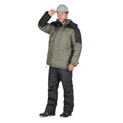 Куртка "СИРИУС-Европа" оливковая с чёрным р.104-108/182-188 (ЧЗ)