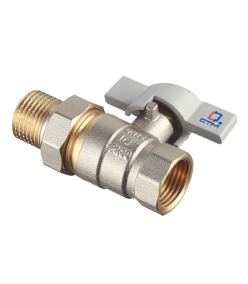 Кран шар. для воды 16х1/2" ц/ш бабочка CTM СТАНДАРТ CWPM1216