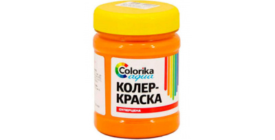 Колер-краска "Colorika Aqua" оранжевая 0,5 кг