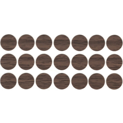 Заглушка самоклеящаяся дуб Галифакс табак, D13 мм (63 шт.)