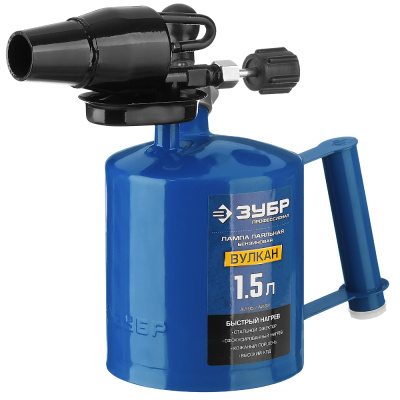 Лампа паяльная ВУЛКАН, со стальным эжектором, 2,0 л ЗУБР "ПРОФЕССИОНАЛ". 