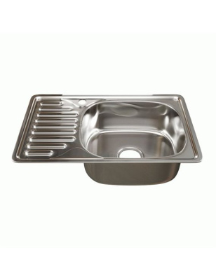 Мойка 60х80 (0,6) прав вып 3 1/2 MIXLINE 16см  с сифоном