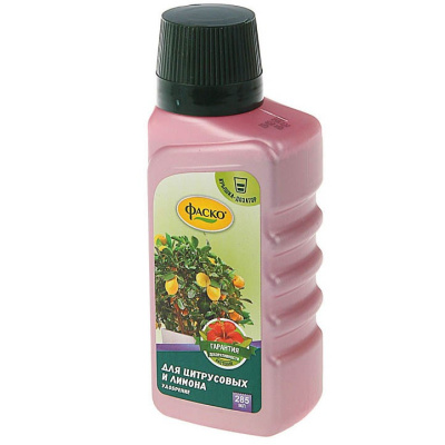 Удобрение жидкое Фаско Цветочное счастье  минеральное для Лимона и цитрусовых  285 мл					