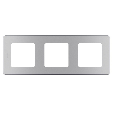 Рамка 3 поста INSPIRIA алюминий