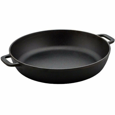 Сковорода-жаровня чугунная 300 c 2-мя ручками без крышки