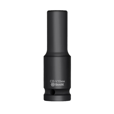 Головка ударная шестигранная удлиненная 10 мм, 1/2", CRV, БелАК