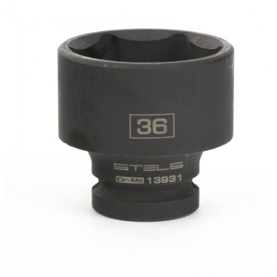 Головка ударная шестигранная, 36 мм, 1/2", CrMo// Stels