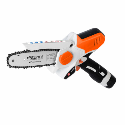 Аккумуляторная цепная пила CSC1804  Sturm!, 16 В, шина 15 см, 2 акк, ЗУ, кейс