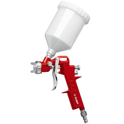 Краскопульт пневматический с верхним бачком (06458) ЗУБР  MS 200-3, 1.2, 1.5, 1.8 мм, 