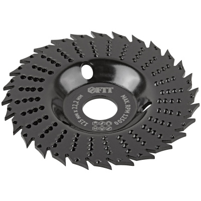 Диск-фреза обдирочный по дереву, плоский, посадочный диаметр 22,2 мм, 125 мм, грубая насечка