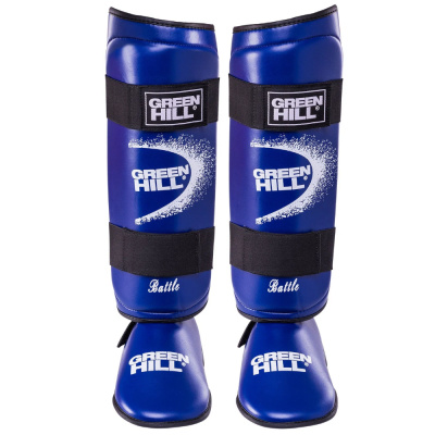 Защита голень-стопа BATTLE синяя (L)