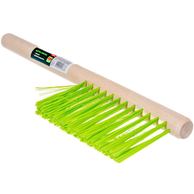 Щетка-сметка 3-х рядная 320мм с дер. ручкой