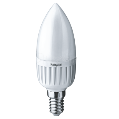 Лампа светодиодная LED 5вт E14 белый матовая свеча