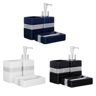 Набор для ванной 3 пр., керамика, "Сити", 3 цвета VETTA 