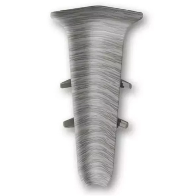 Угол для плинтуса 70мм "Деконика" Дуб пепельный / 210 внутренний										