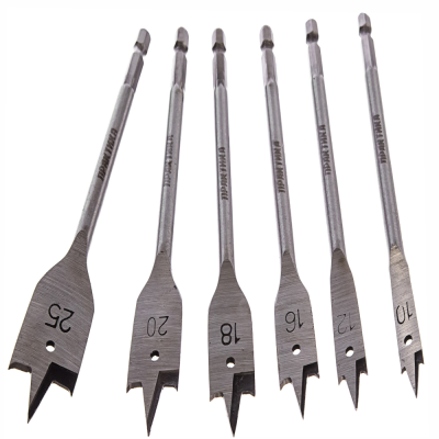 Набор сверл перовых ПРАКТИКА 6 шт 10/12/16/18/20/25мм в блистере