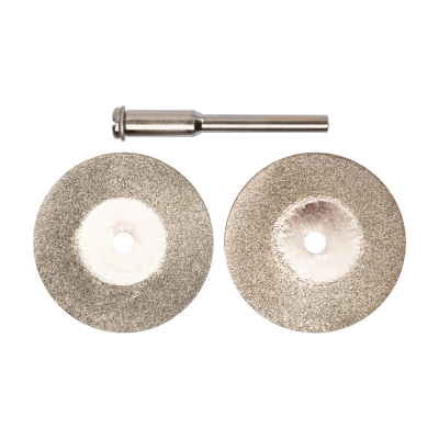 Круги с алмазным напылением 2 шт. и штифт диам. 3 мм, 30 мм