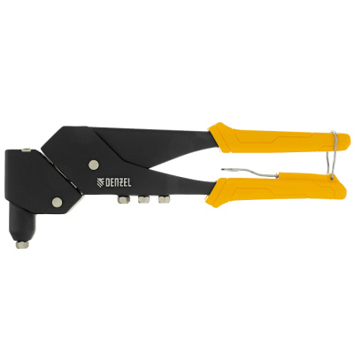 Заклепочник ручной, 285 мм, поворотный, 0-360, заклепки 2,4-3,2-4,0-4,8 мм// Denzel