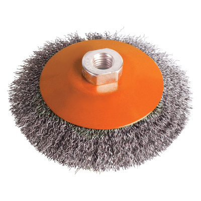 Щетка д/болгарки "MATRIX" 125мм "тарелка"