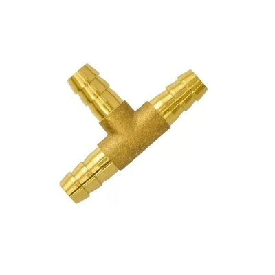 Штуцер-тройник "елочка" цельнометаллический неразъемный 3-х ходовой диам 9-12мм